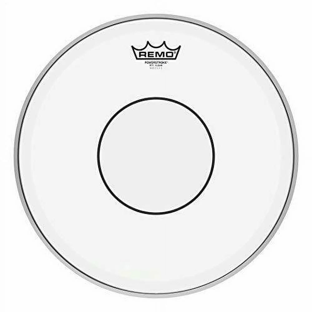 Drum Heads 14 Dia. Powerstroke 77 Crimplock Hoop Clear Dot Batter Drumhead