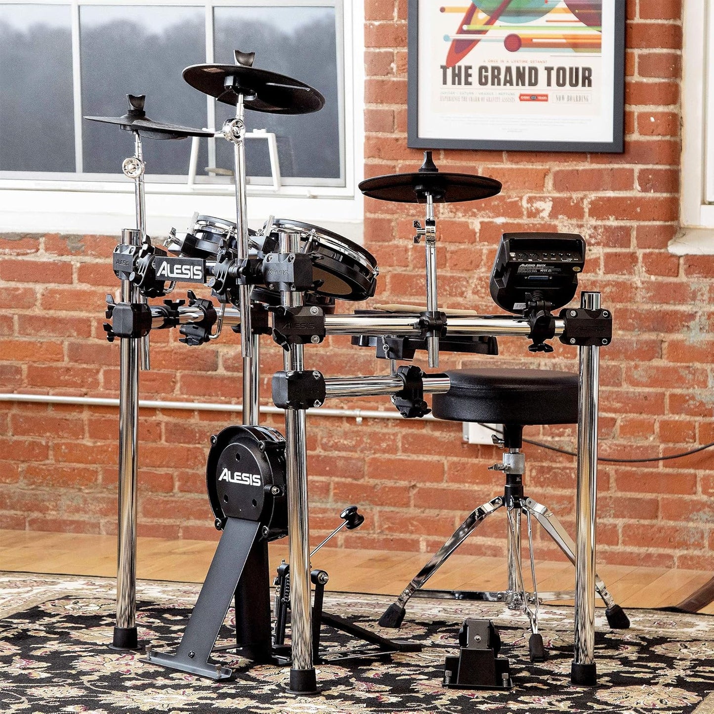 Surge Mesh Kit | Eight-Piece Electronic Drum Kit with Mesh Heads | 40 Kits, 385 Sounds, 60 Play-Along Tracks | USB/MIDI Connectivity + Strike Amp 12