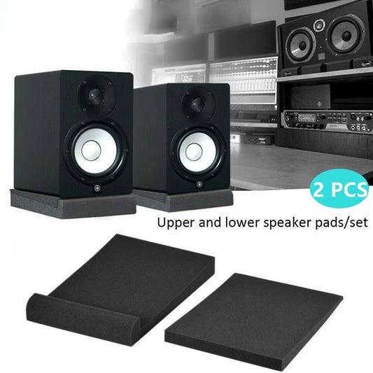 2Pcs 30X20X4.5Cm Sponge Studio Monitor Speaker Acoustic Isolation Foam Soundproof Isolator Pads High Density Sound Proof Panels