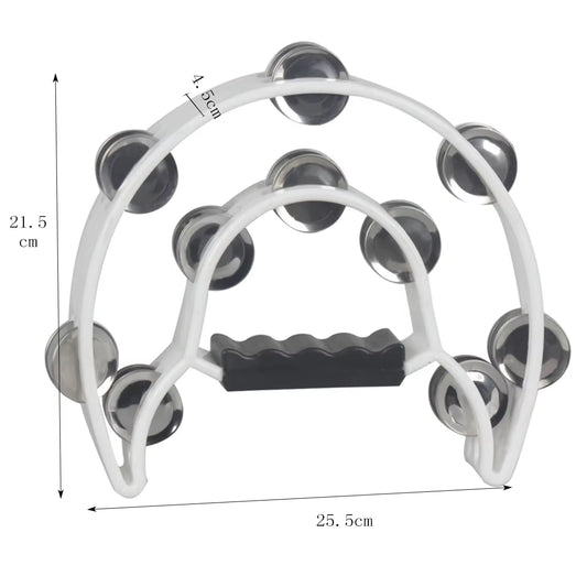 Tambourine Double Cymbals Orff Percussion Instrument KTV Singing Party Hand Bell Rattle Children Enlightenment Music Toys