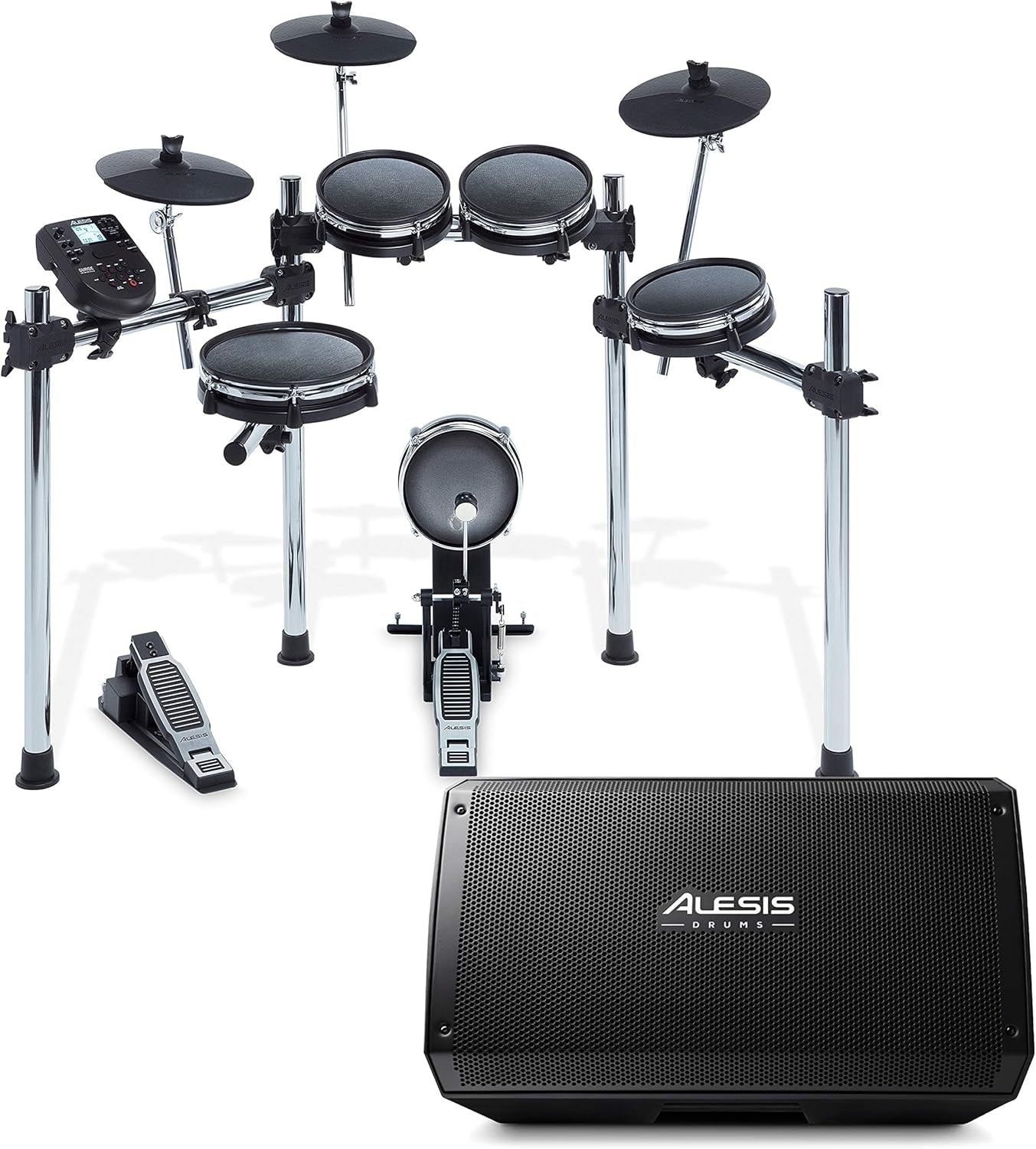 Surge Mesh Kit | Eight-Piece Electronic Drum Kit with Mesh Heads | 40 Kits, 385 Sounds, 60 Play-Along Tracks | USB/MIDI Connectivity + Strike Amp 12