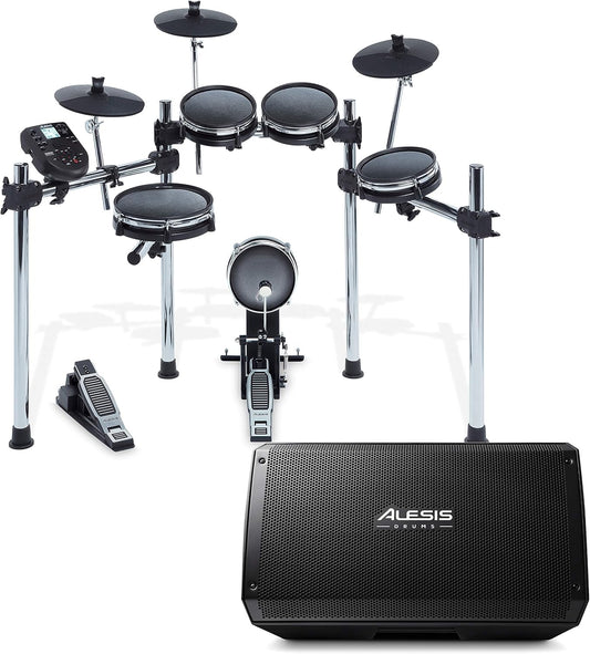 Surge Mesh Kit | Eight-Piece Electronic Drum Kit with Mesh Heads | 40 Kits, 385 Sounds, 60 Play-Along Tracks | USB/MIDI Connectivity + Strike Amp 12