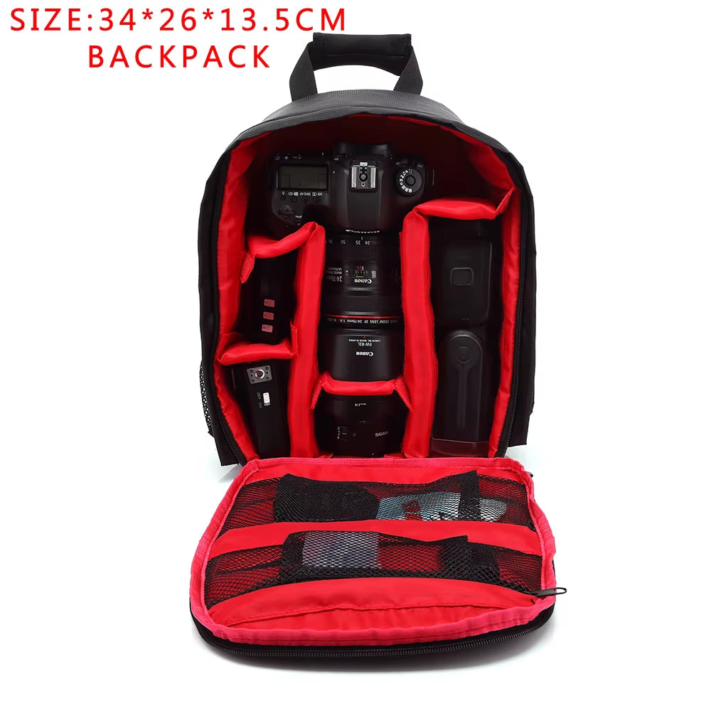 Multi-Functional Camera Bag Photo Backpack Waterproof Large Capacity Portable Travel DSLR Camera Bag Digital Cameras Bag