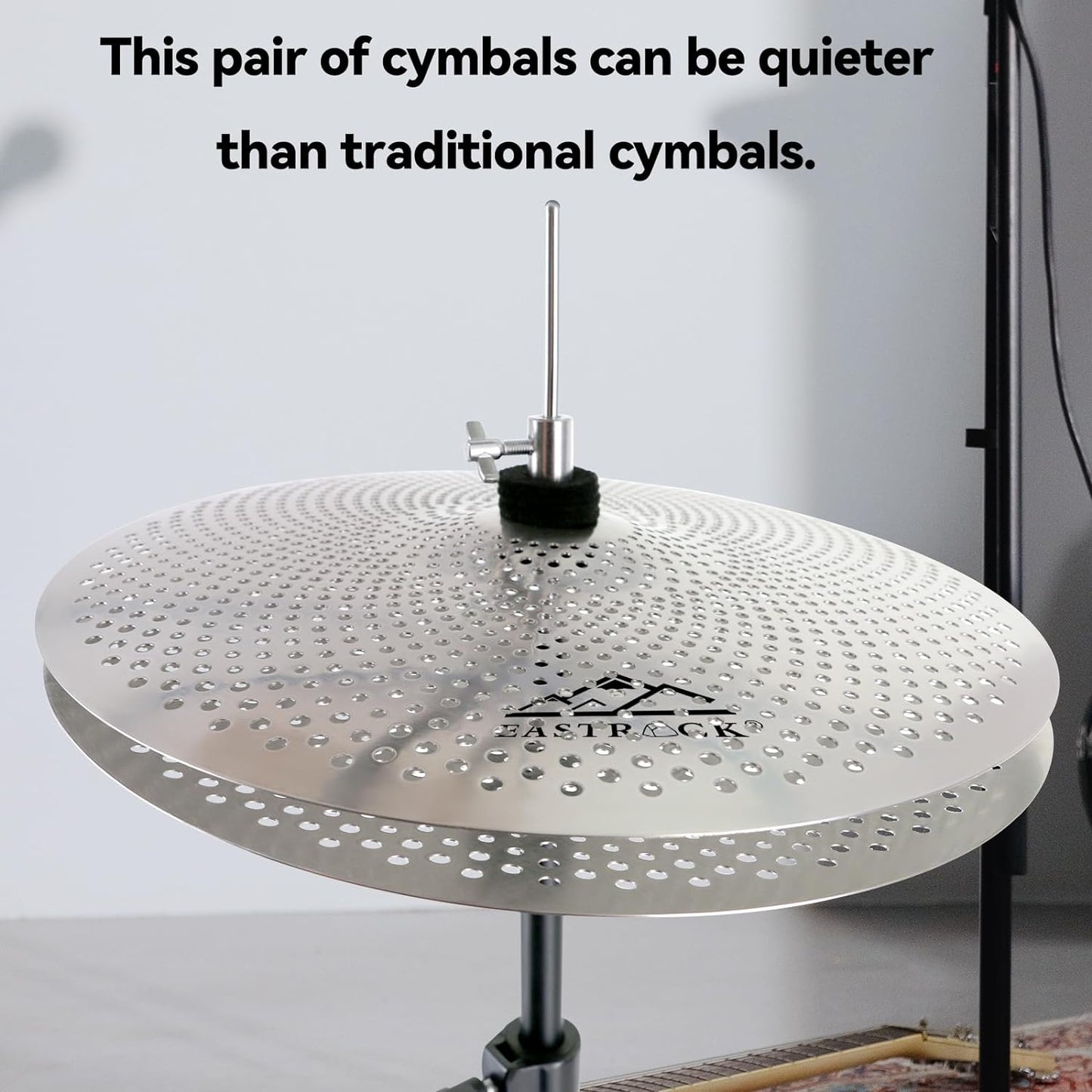 Low Volume Cymbal Pack Mute Cymbal Set 5 Pieces, 14"Hi-Hat+16"C