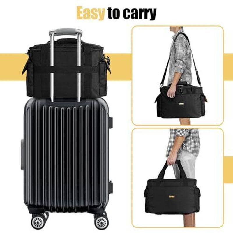 DJ Equipment Gig Bag Cable File Organizer Bag with M(17.5"×11.5"×
