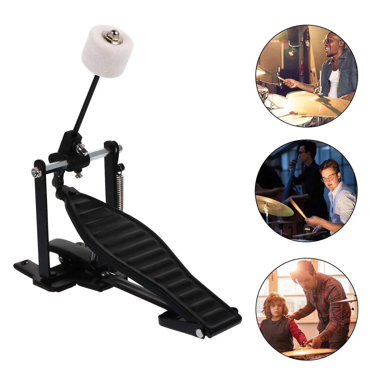 Drum Pedal Bass Kick Spring Electric Drums Foot Set Exercise Parts Chain Drive Accessory