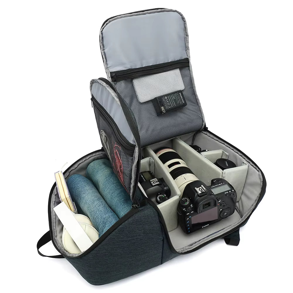 Multi-Functional Camera Bag Photo Backpack Waterproof Large Capacity Portable Travel DSLR Camera Bag Digital Cameras Bag