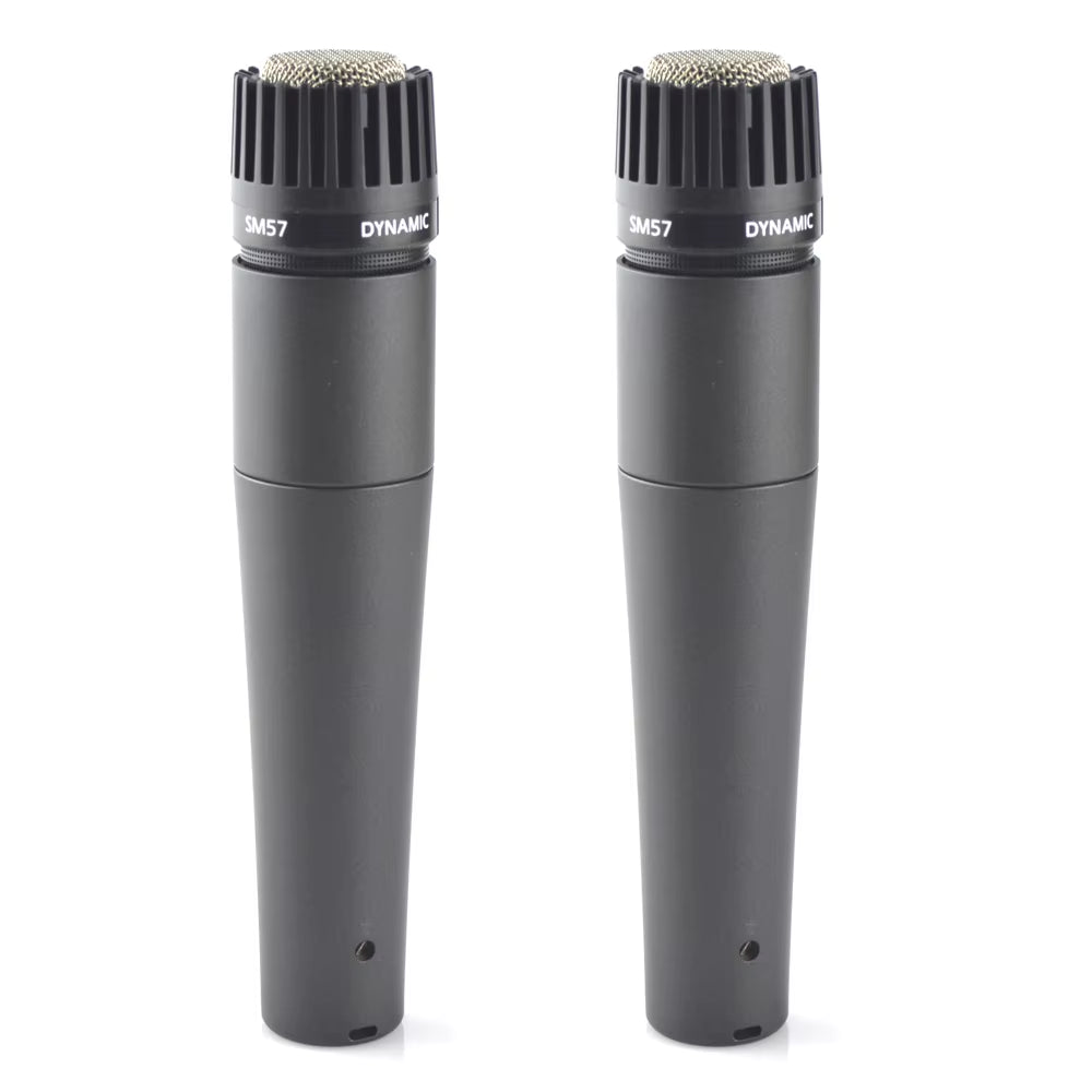 HUR SM57 Instrument Microphone Drum MIC Wired Dynamic Cardioid Microfone Guitar Amp, Bass Amp, Saxophone, Trumpet or Drums