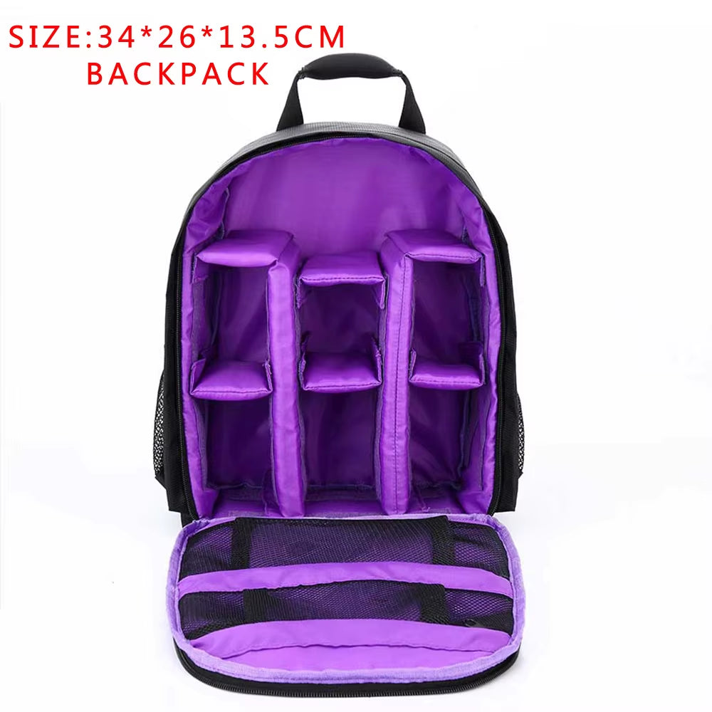 Multi-Functional Camera Bag Photo Backpack Waterproof Large Capacity Portable Travel DSLR Camera Bag Digital Cameras Bag