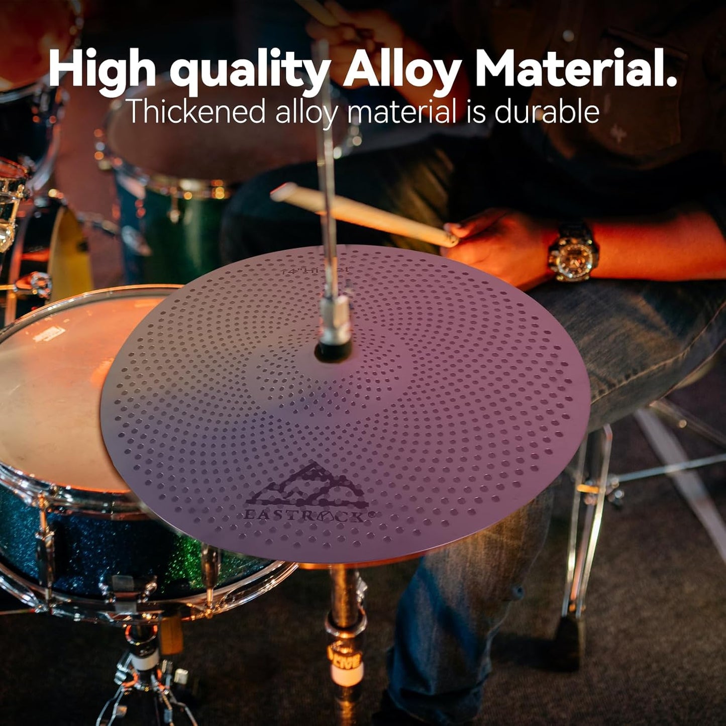 Low Volume Cymbal Pack Mute Cymbal Set 5 Pieces, 14"Hi-Hat+16"C