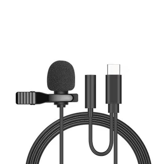 3.5Mm Mini Microphone for PC Laptops Type C Lapel Clip-On Microphone for Smart Phone USB Professional Micro Mic for DSLR Camera