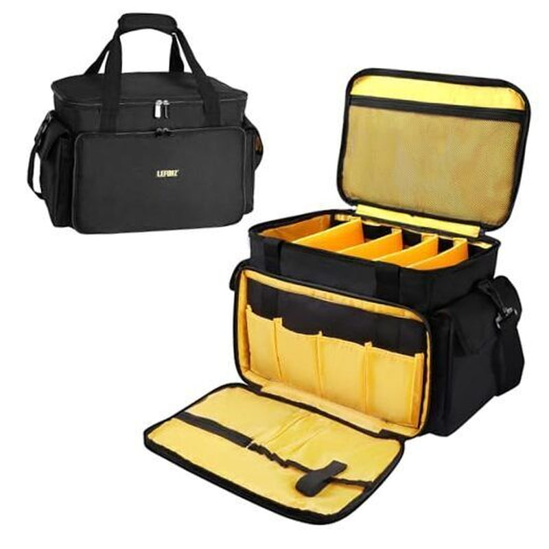 DJ Equipment Gig Bag Cable File Organizer Bag with M(17.5"×11.5"×