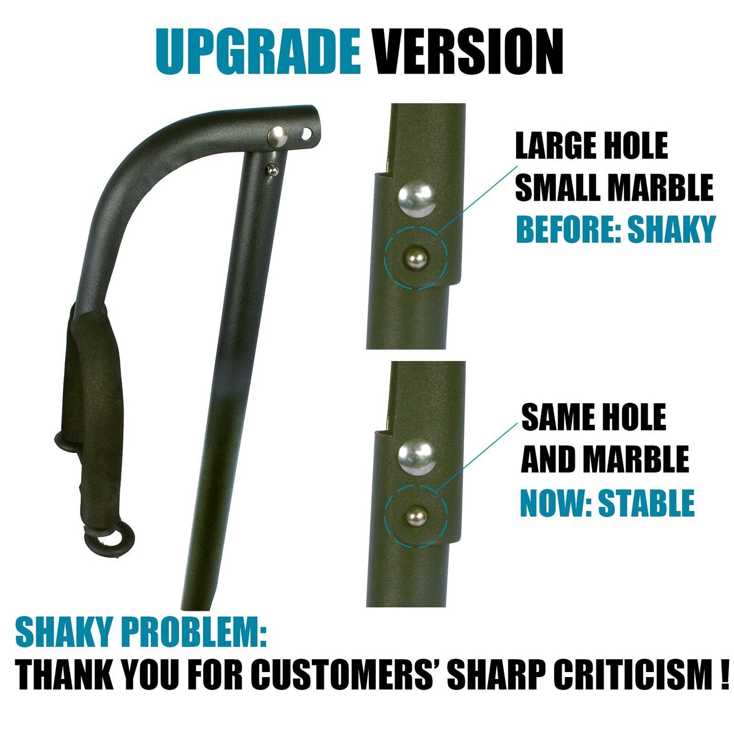 GLEAM Guitar Stand - Adjustable for Electric Acoustic Guitars and Bass Guitar