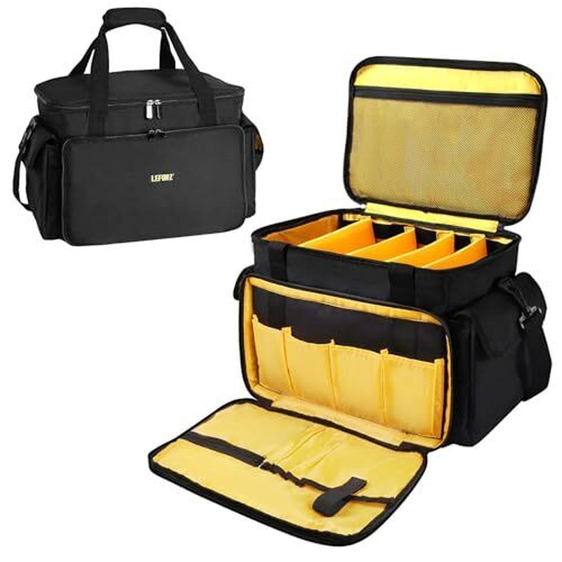DJ Equipment Gig Bag Cable File Organizer Bag with M(17.5"×11.5"×