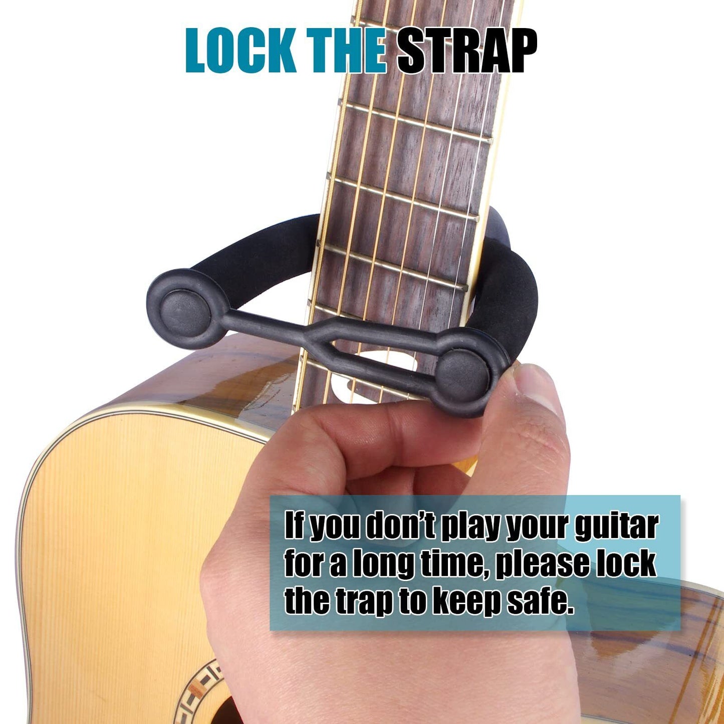 GLEAM Guitar Stand - Adjustable for Electric Acoustic Guitars and Bass Guitar