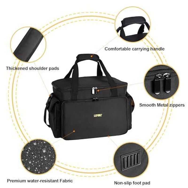 DJ Equipment Gig Bag Cable File Organizer Bag with M(17.5"×11.5"×