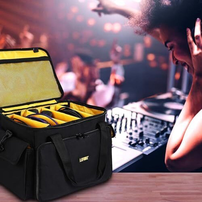 DJ Equipment Gig Bag Cable File Organizer Bag with M(17.5"×11.5"×