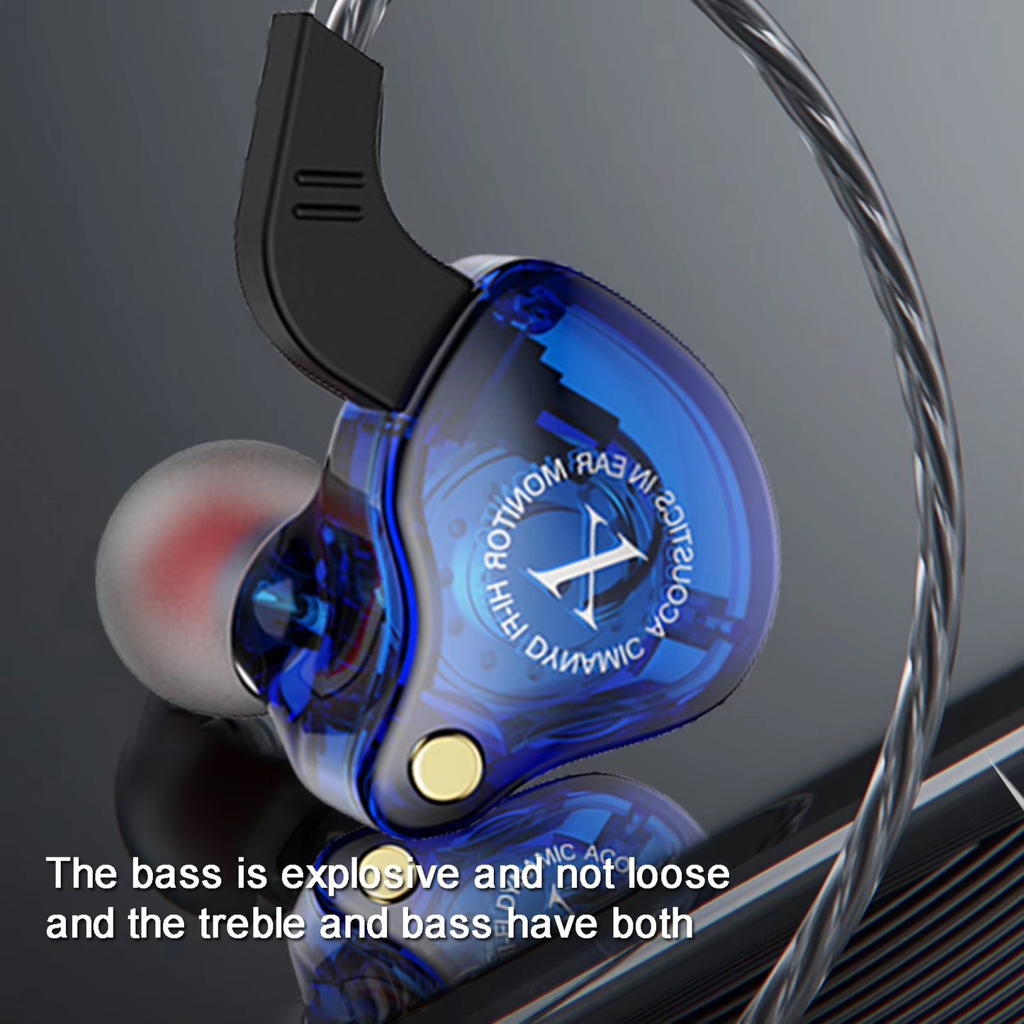 In-Ear Monitor Headphones In-Ear Monitor Headphones Noise Isolation Wired In-Ear Headphones for Singers Drummers Musicians
