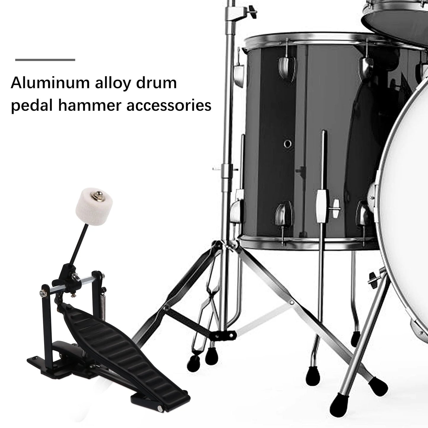Drum Pedal Bass Kick Spring Electric Drums Foot Set Exercise Parts Chain Drive Accessory
