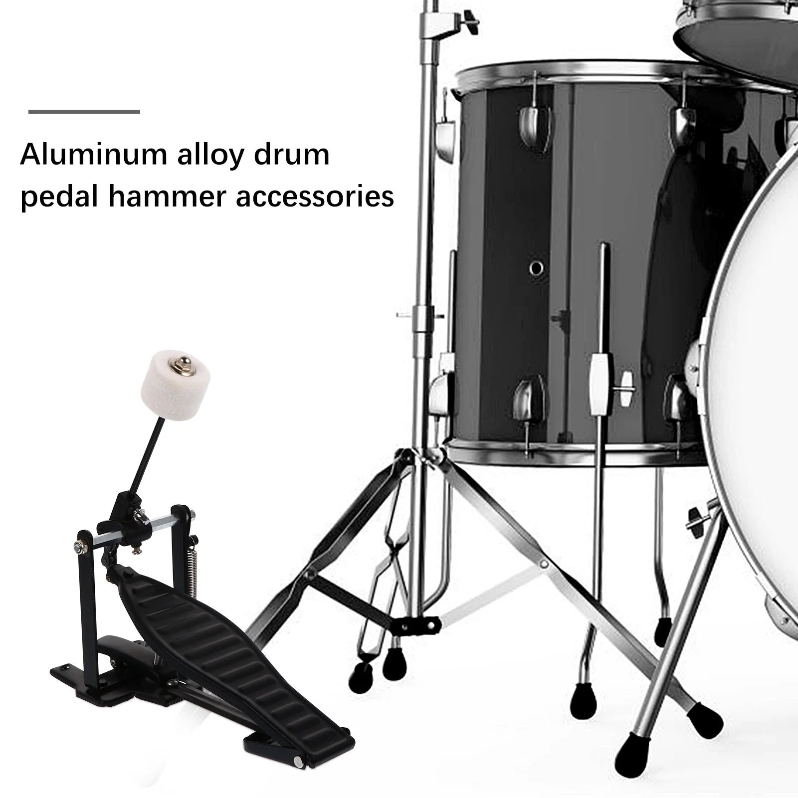 Drum Pedal Bass Kick Spring Electric Drums Foot Set Exercise Parts Chain Drive Accessory