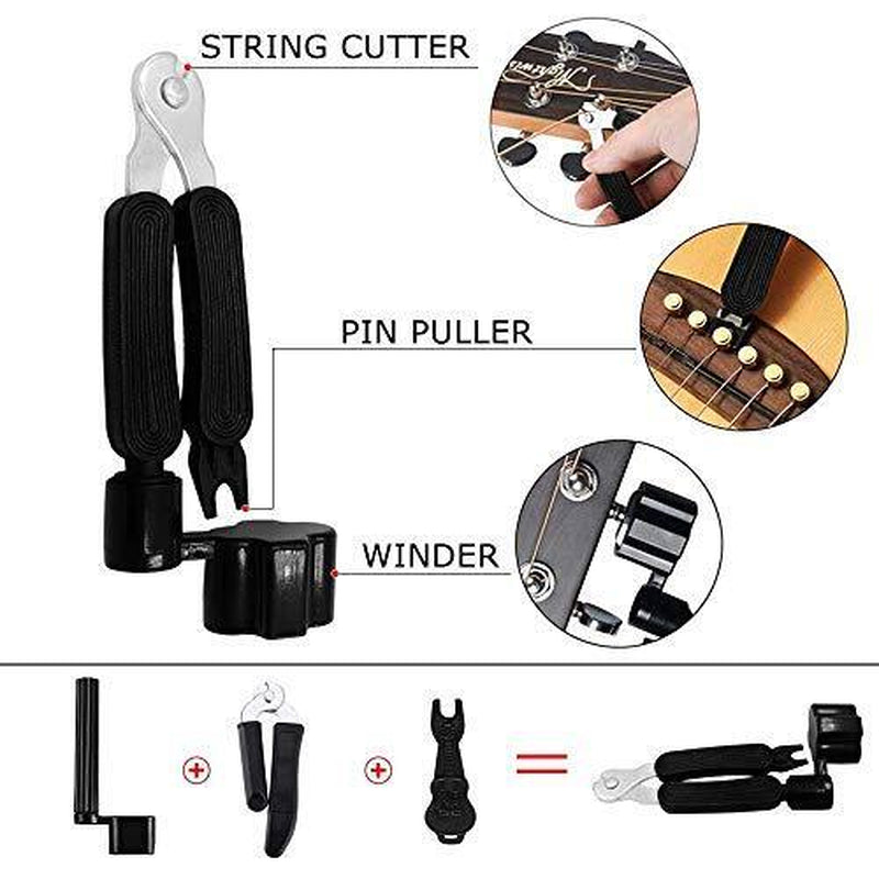 Kit De Accesorios De Guitarra 66 Piezas Incluye Cuerdas De Guitarra Picos Punta