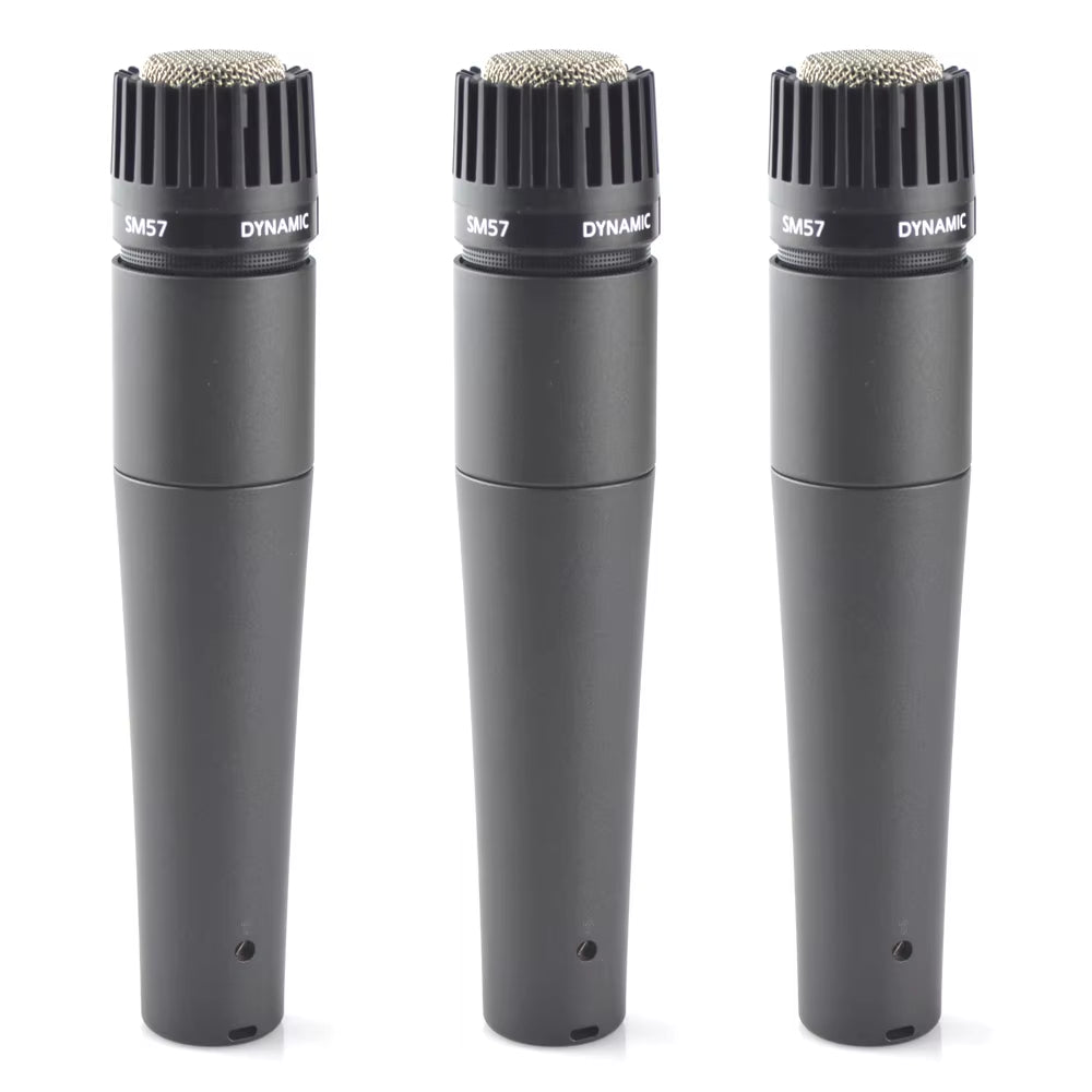 HUR SM57 Instrument Microphone Drum MIC Wired Dynamic Cardioid Microfone Guitar Amp, Bass Amp, Saxophone, Trumpet or Drums