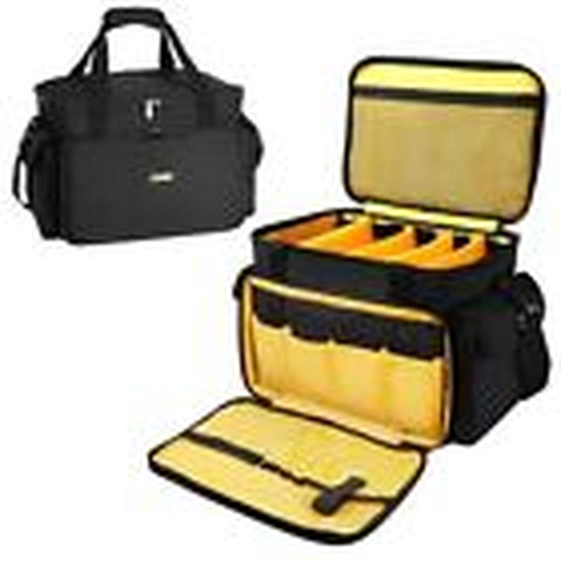 DJ Equipment Gig Bag Cable File Organizer Bag with M(17.5"×11.5"×